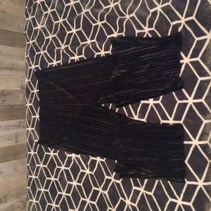 High Rise Velvet Flare Pants